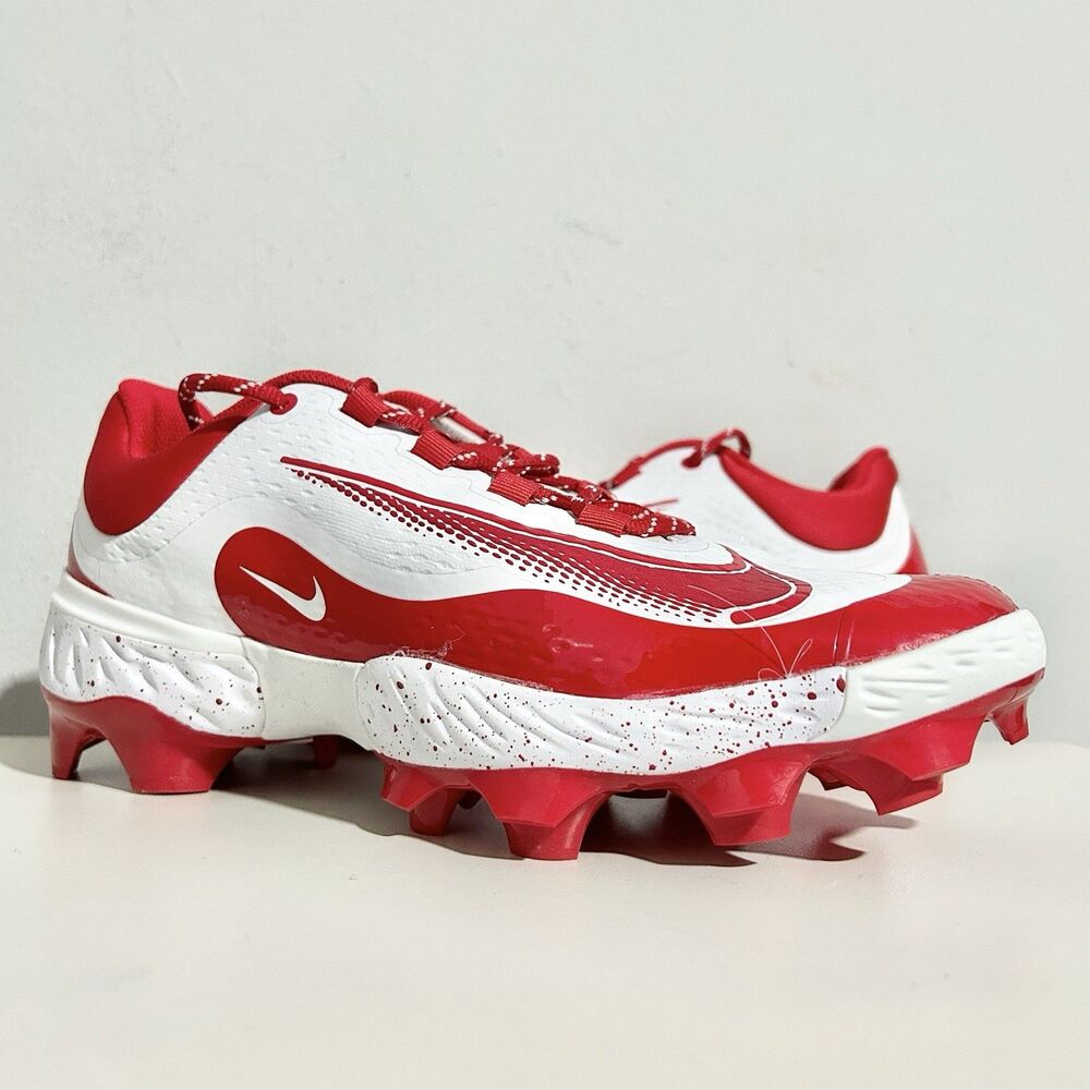 Nike Alpha Huarache Elite 4 Low MCS “Uni Red” Men Size 11 Baseball Cleats No Lid